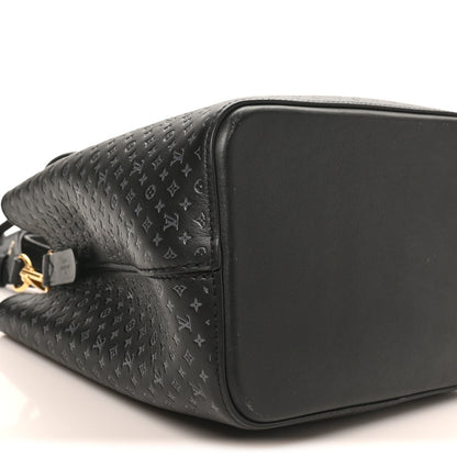 Louis Vuitton Calfskin Nanogram Embossed Neonoe BB Black 7 of 8