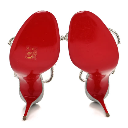 Christian Louboutin PVC Crystal Just Queen 100 Sandals 38.5 Crystal 5 of 9