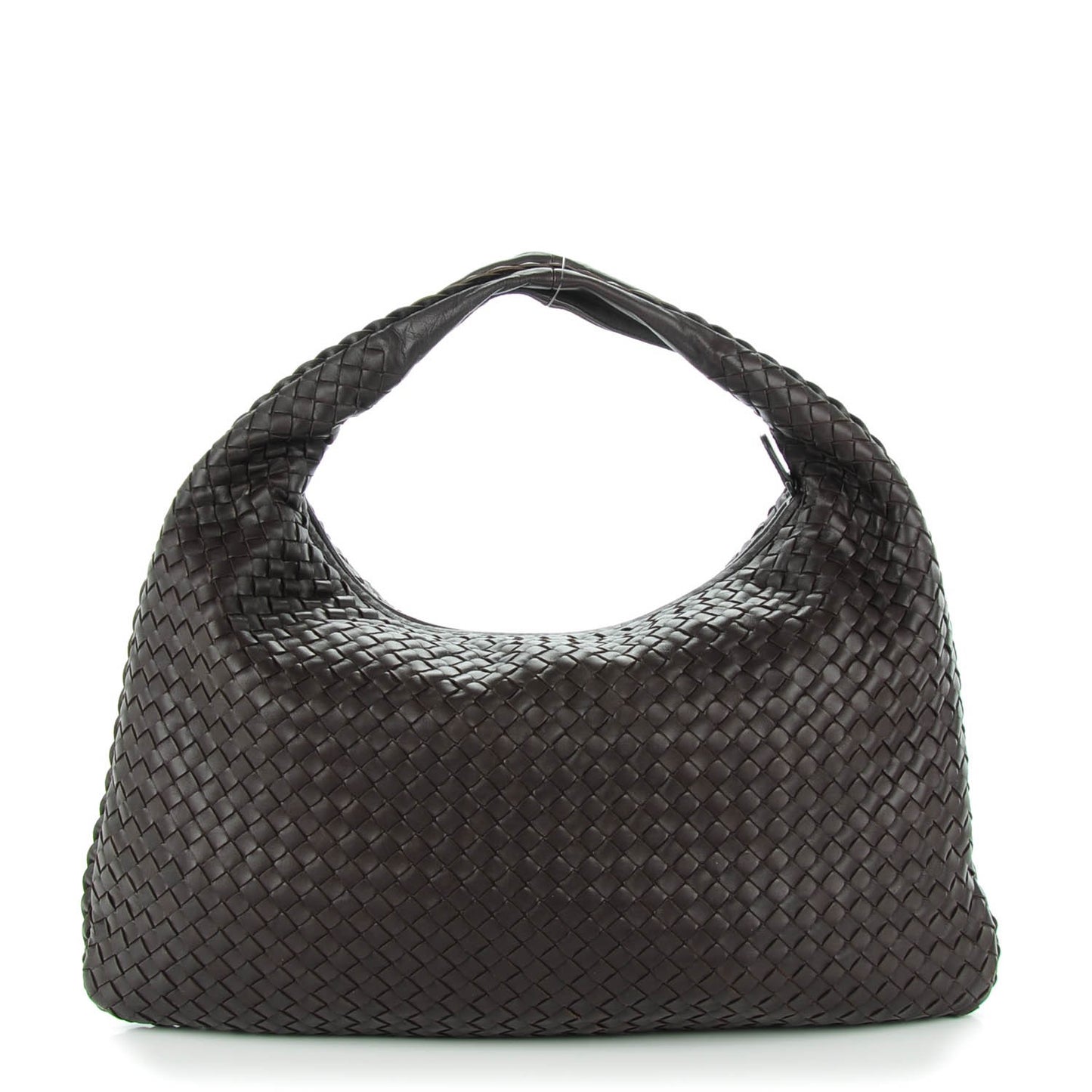 Nappa Intrecciato Large Veneta Hobo Ebano