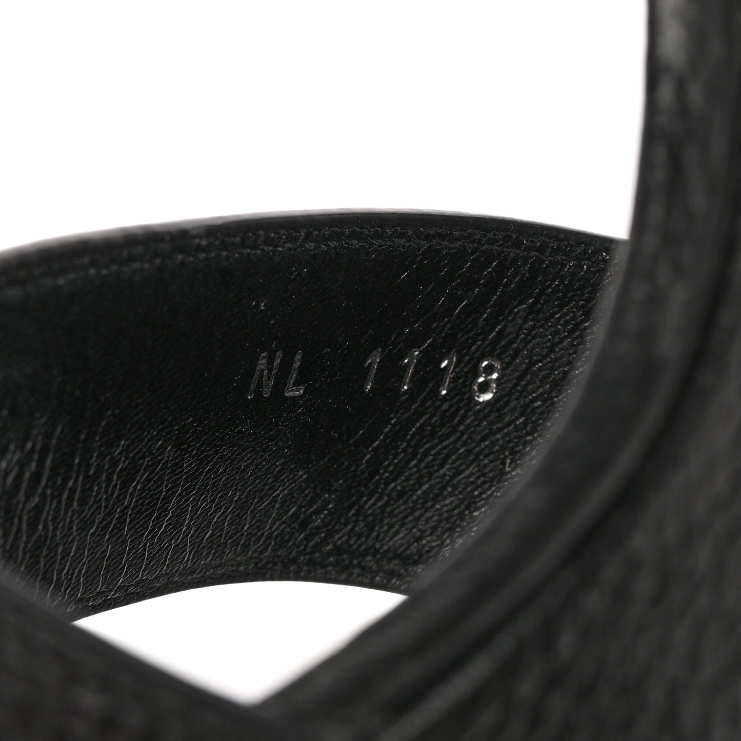 Grained Calfskin Horizon Platform Sandals 40 Black
