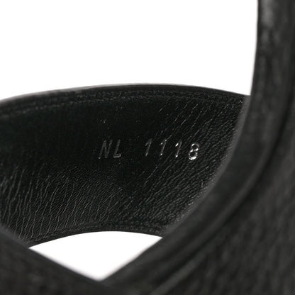 Louis Vuitton Grained Calfskin Horizon Platform Sandals 40 Black 8 of 9