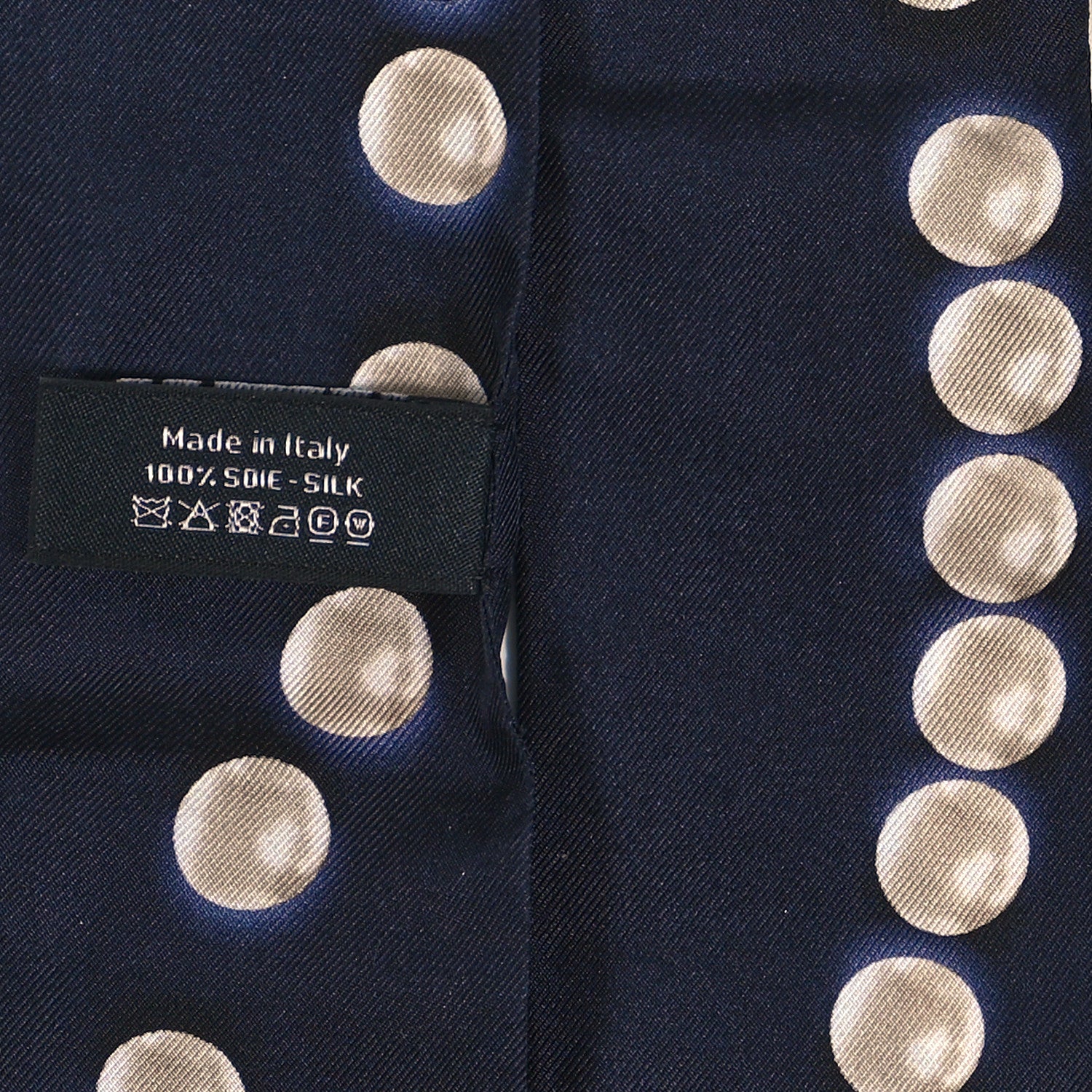 Chanel Silk Pearl CC Slim Bandeau Scarf Dark Navy 4 of 4