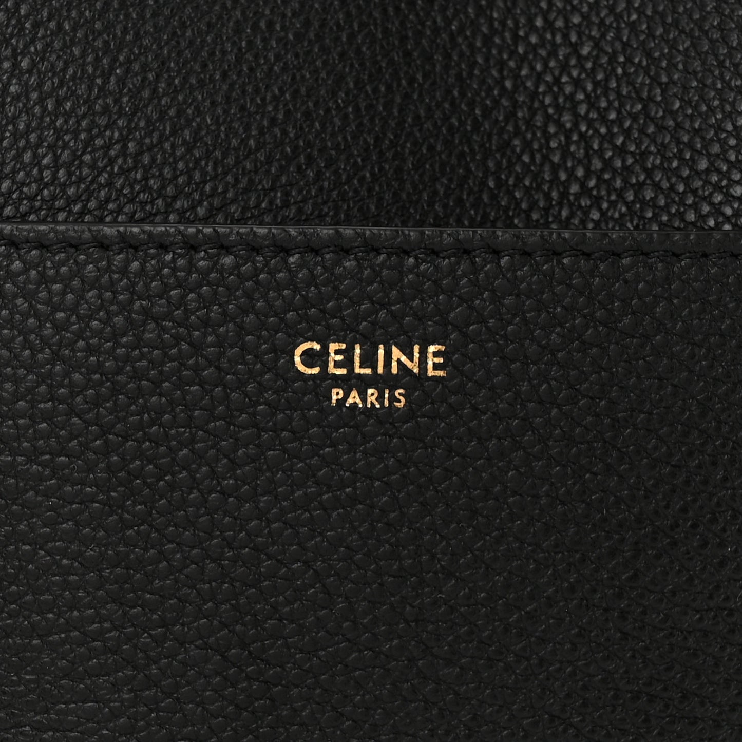 Soft Grained Calfskin Sangle Bucket Bag Black