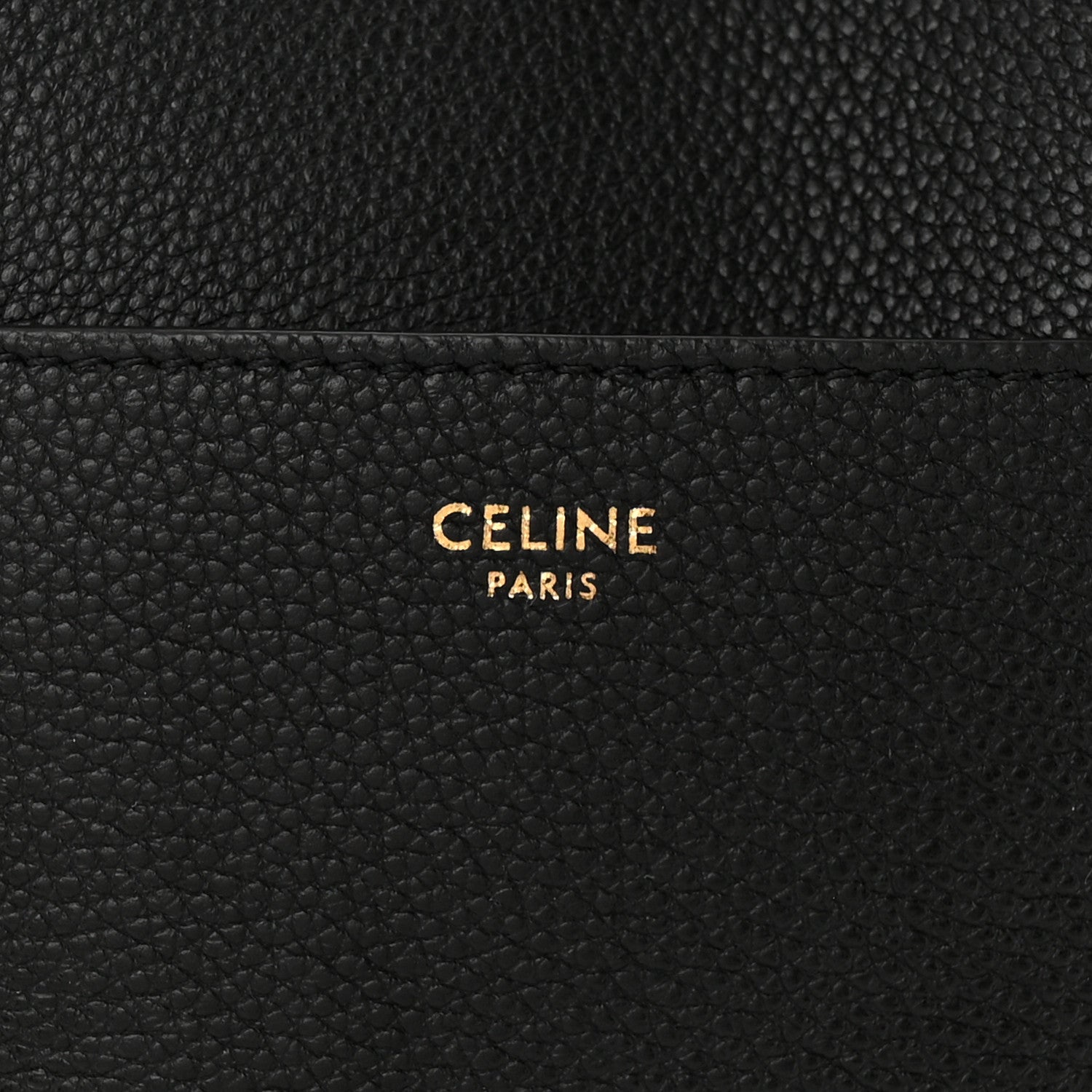 Celine Soft Grained Calfskin Sangle Bucket Bag Black 6 of 9