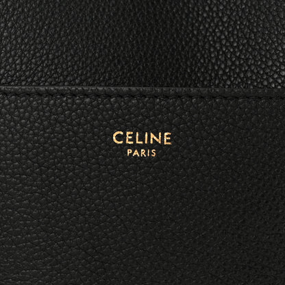 Celine Soft Grained Calfskin Sangle Bucket Bag Black 6 of 9