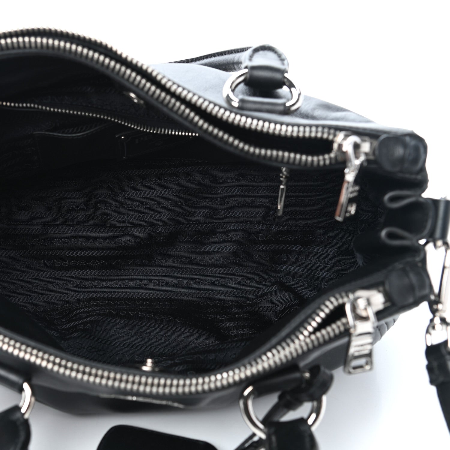 Prada Soft Calfskin Tote Black 5 of 8
