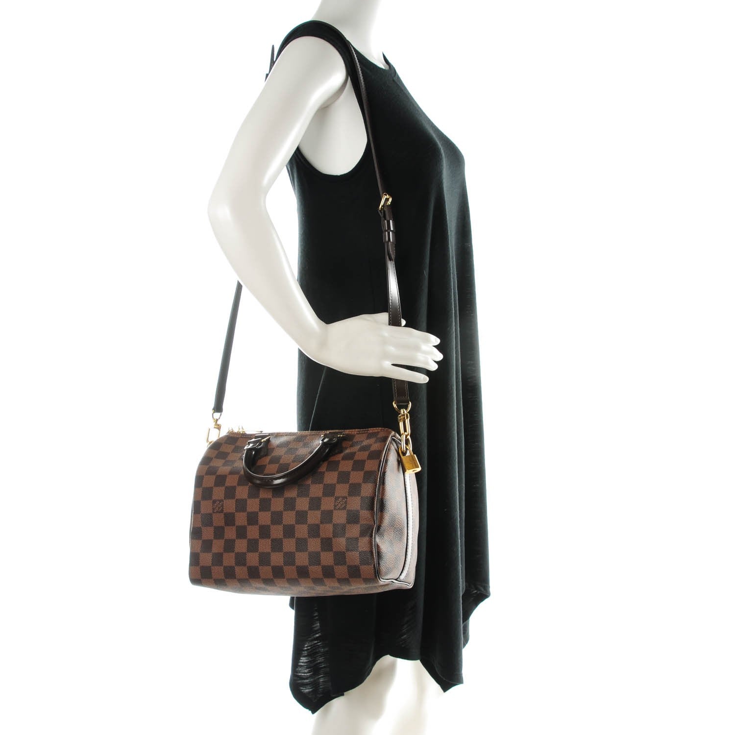 Louis Vuitton Damier Ebene Speedy Bandouliere 25 2 of 8