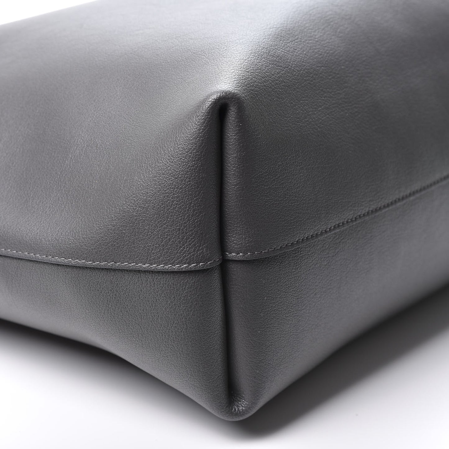 Calfskin Large Shopping Tote Dark Grey
