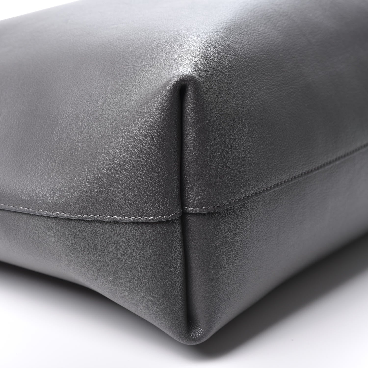 Saint Laurent Calfskin Large Shopping Tote Dark Grey 5 of 12