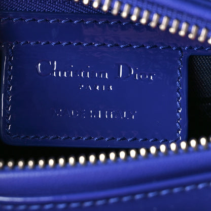 Christian Dior Patent Cannage Medium Lady Dior Blue 6 of 10