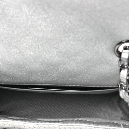 Chanel Metallic Lambskin Perforated Mini Rectangular Flap Silver 5 of 12