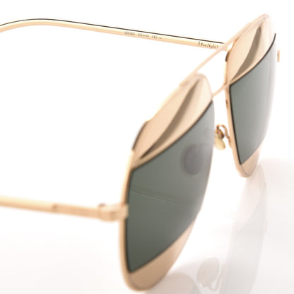 Christian Dior Split 1 Aviator Sunglasses Gold Silver 5 of 7