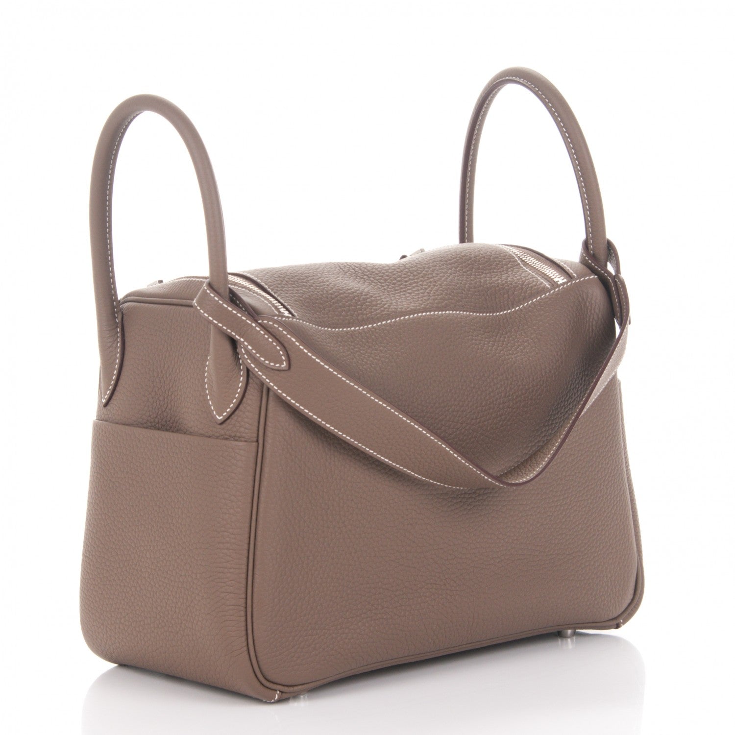 Hermes Taurillon Clemence Lindy 30 Etoupe 3 of 9