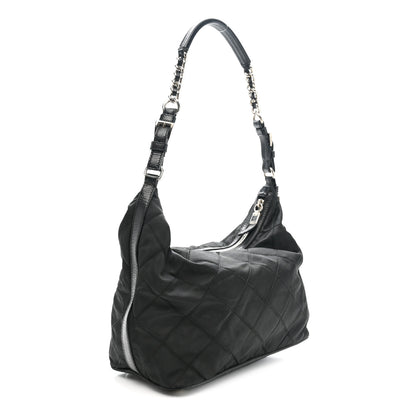 Prada Tessuto Nylon Quilted Shoulder Bag Black 3 of 10