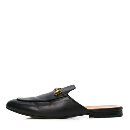Gucci Calfskin Womens Princetown Slippers 40.5 Black 1 of 5