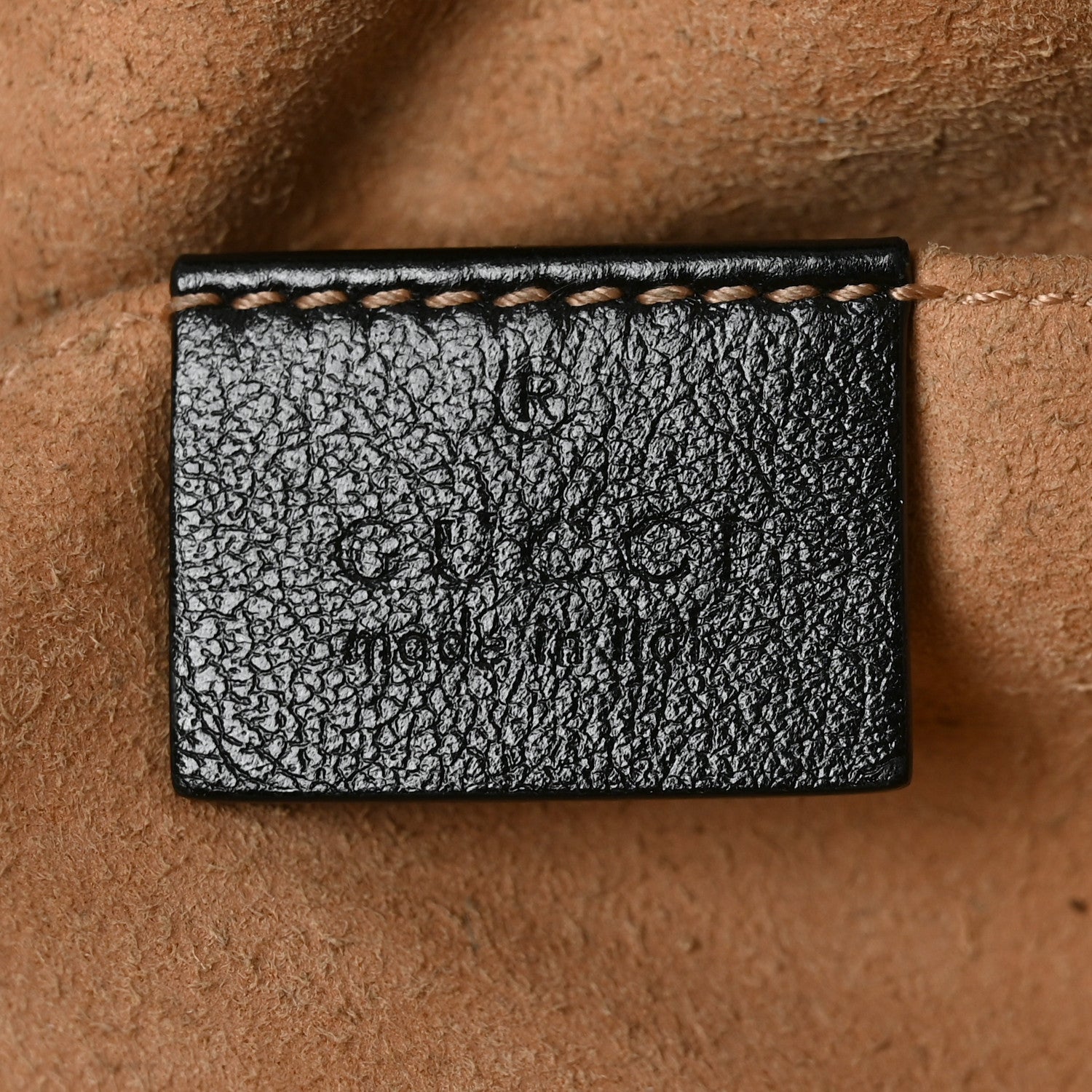 Gucci Monogram Matelasse Diagonal Small GG Marmont Chain Shoulder Bag Beige Black 5 of 9
