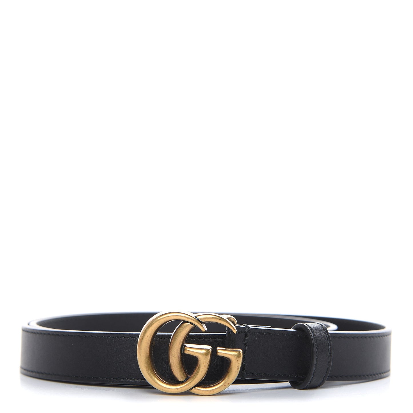Calfskin Double G 20mm Belt 75 30 Black