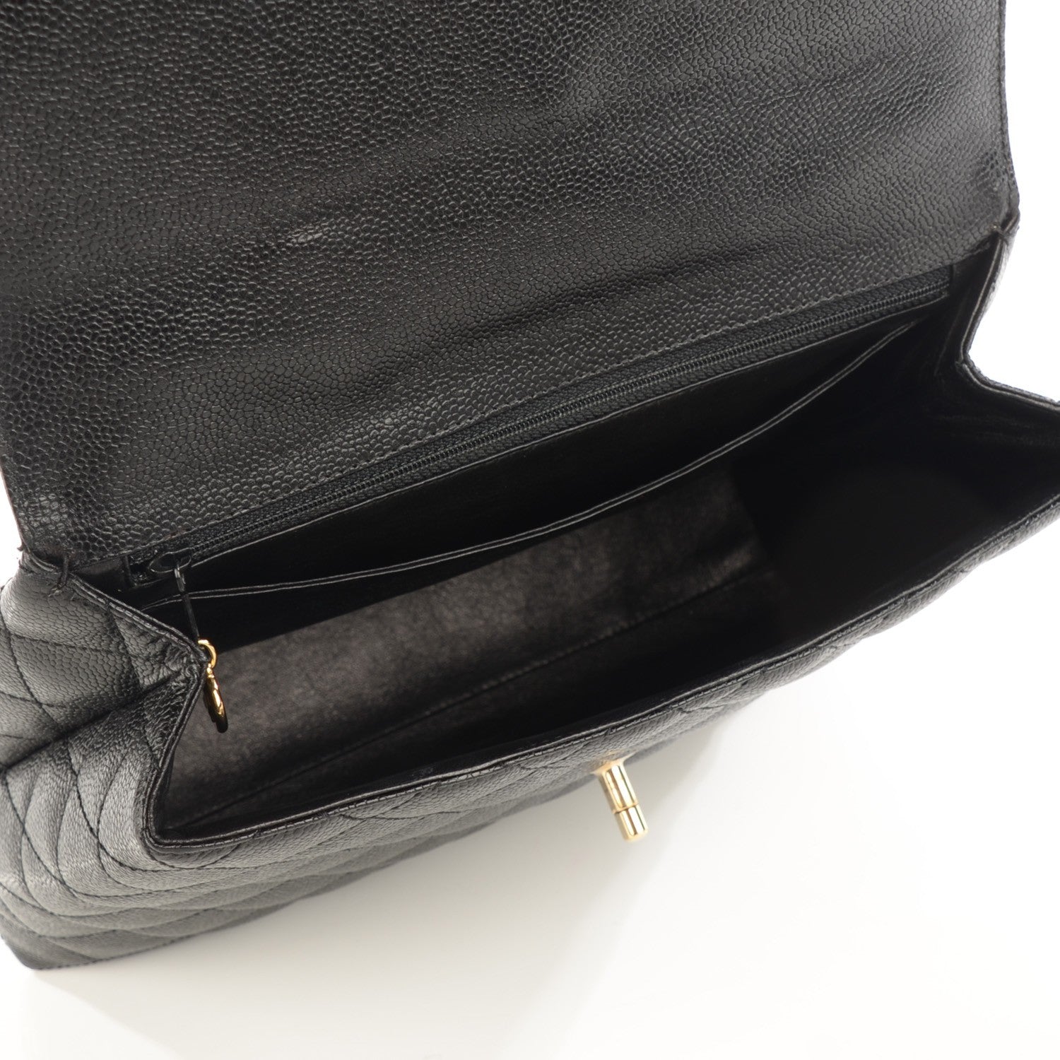 Louis Vuitton CHANEL Caviar Quilted Jumbo Kelly Flap Black 5 of 9