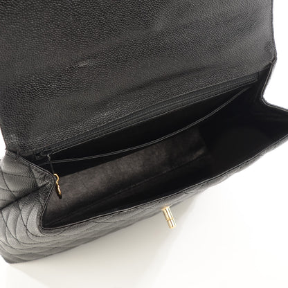 Louis Vuitton CHANEL Caviar Quilted Jumbo Kelly Flap Black 5 of 9