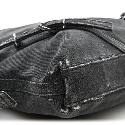 Givenchy Distressed Denim Medium Voyou Bag Black 9 of 10