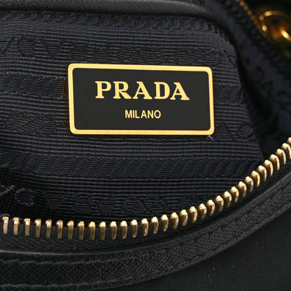 Prada Tessuto Nylon Saffiano Small Crossbody Bag Black 6 of 10