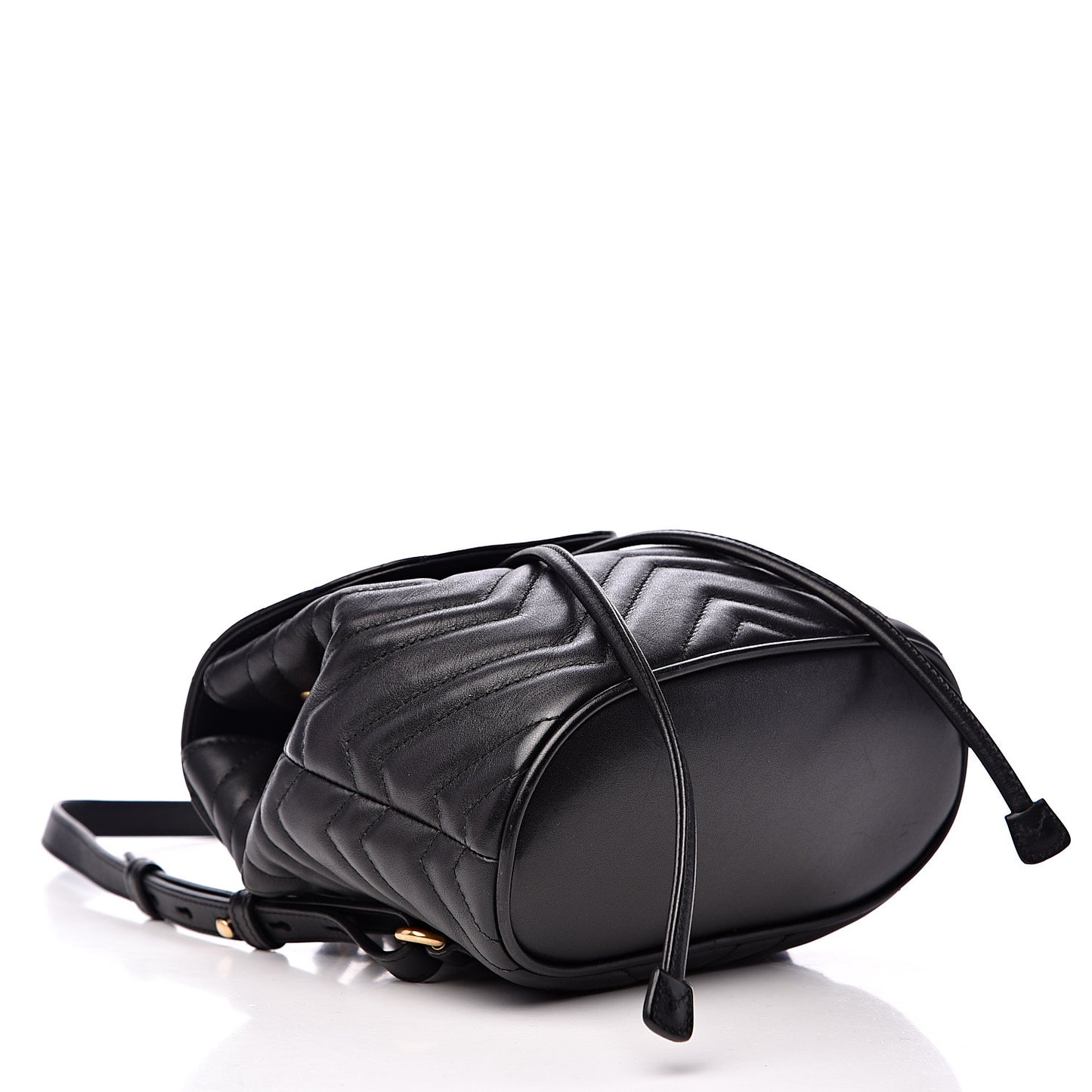 Calfskin Matelasse GG Marmont Flap Backpack Black