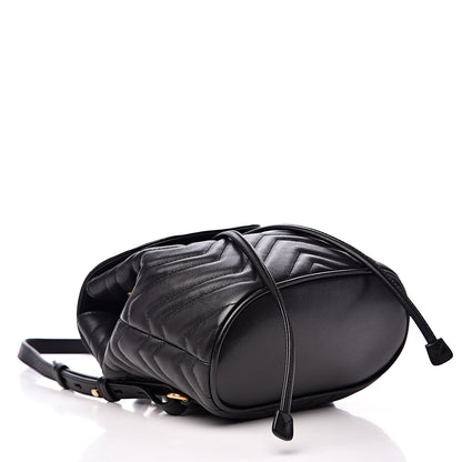 Gucci Calfskin Matelasse GG Marmont Flap Backpack Black 3 of 13