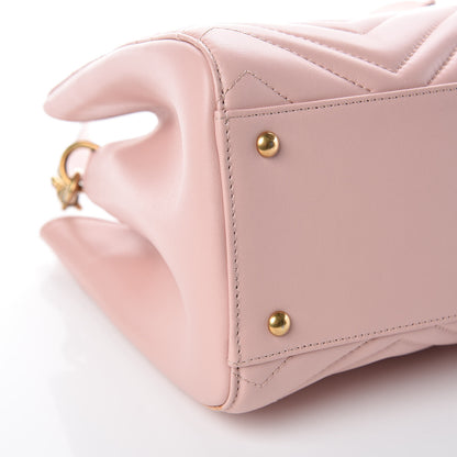 Gucci Calfskin Matelasse Small GG Marmont Tote Perfect Pink 5 of 9
