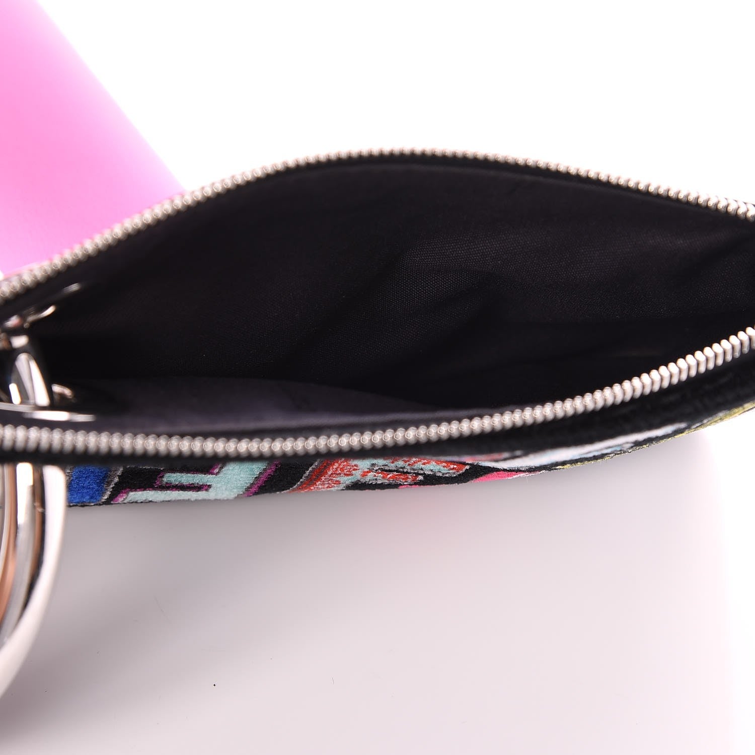 Fendi Calfskin Velvet F is Fun Fair Triplette Pouch Set Multicolor 9 of 10