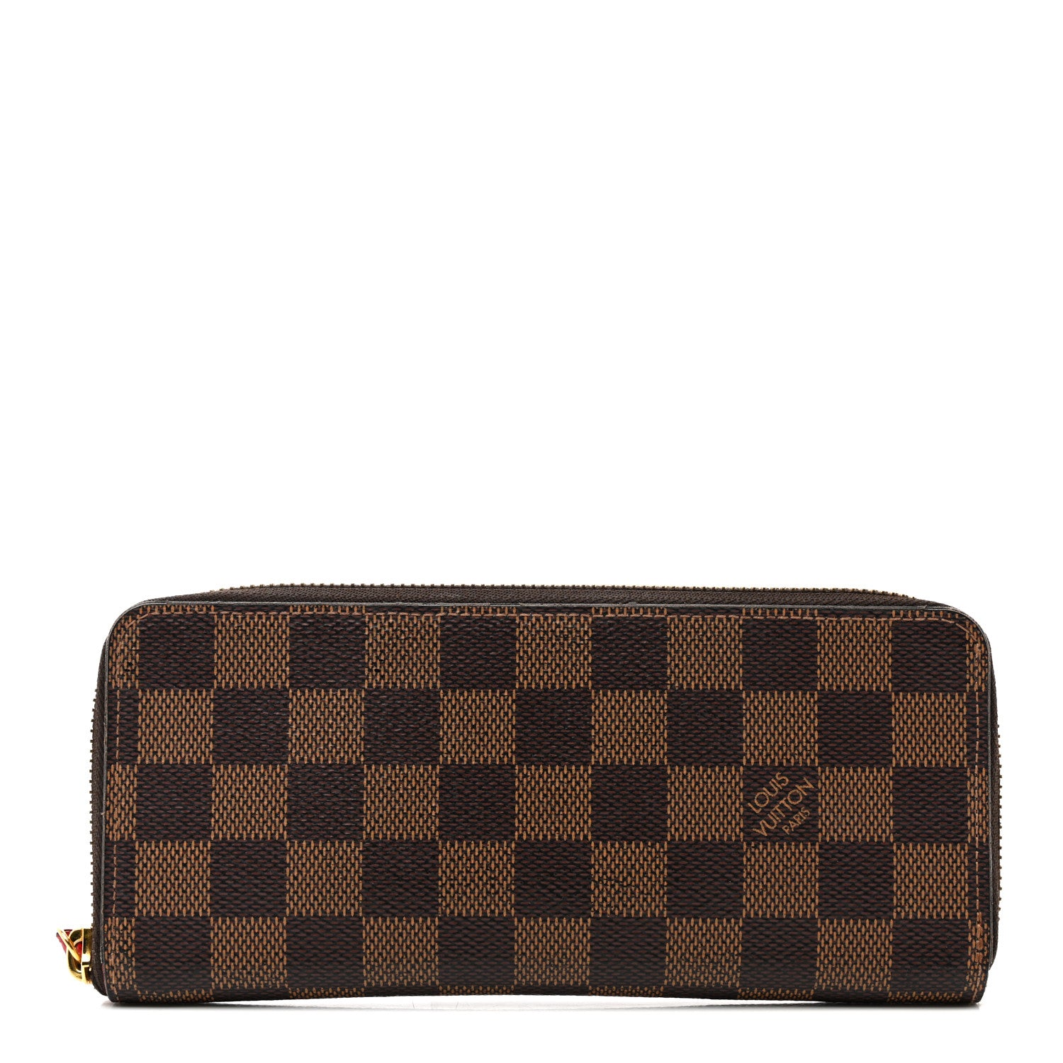 Louis Vuitton Damier Ebene Clemence Wallet Cherry 1 of 10