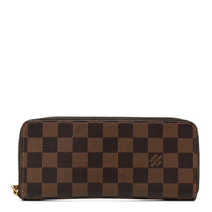 Louis Vuitton Damier Ebene Clemence Wallet Cherry 1 of 10