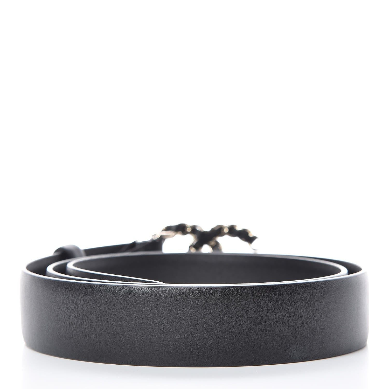 Chanel Calfskin CC Chain Belt 90 36 Black 3 of 9