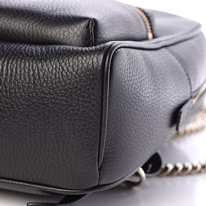 Gucci Pebbled Calfskin Soho Chain Backpack Black 10 of 10
