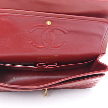 Chanel Lambskin Quilted Medium Double Flap Red 4 of 18