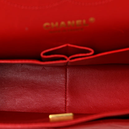 Chanel Caviar Quilted Jumbo Double Flap Red 5 of 10