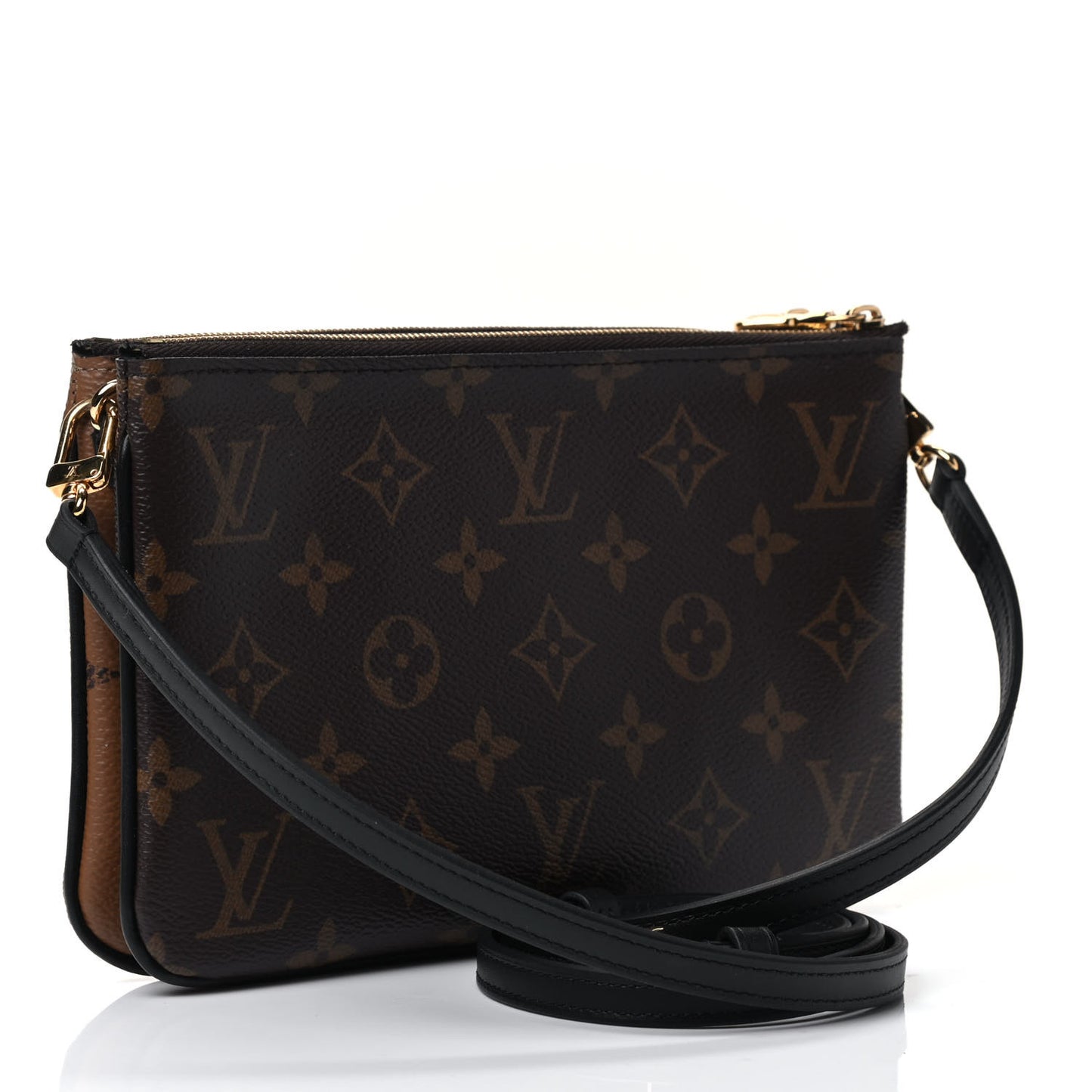 Reverse Monogram Giant Double Zip Pochette