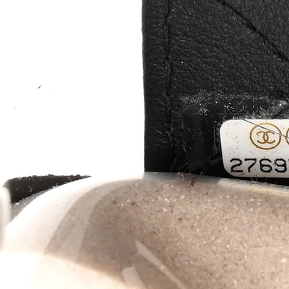 Chanel Lambskin PVC Sand By The Sea Flap With Pearl Strap Black 7 of 12