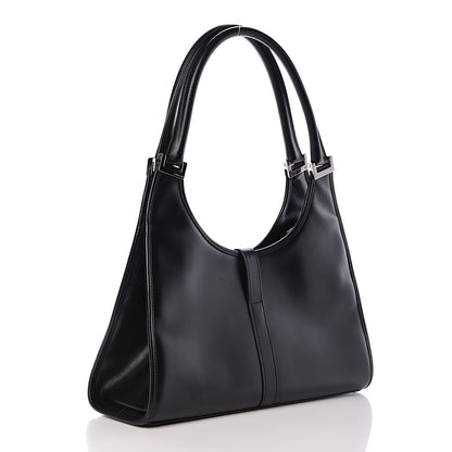 Gucci Calfskin Bardot Shoulder Bag Black 3 of 17