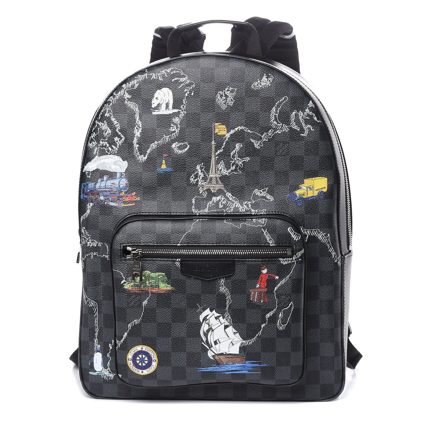 Louis Vuitton Damier Graphite World Map Josh Backpack 489754 – FASHIONPHILE