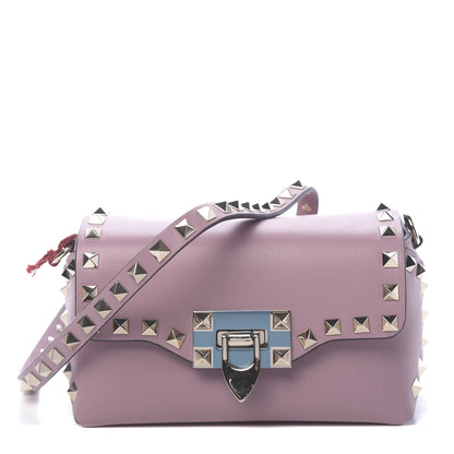 Valentino Garavani Vitello Mini Rockstud Crossbody Bag Lipstick 1 of 9