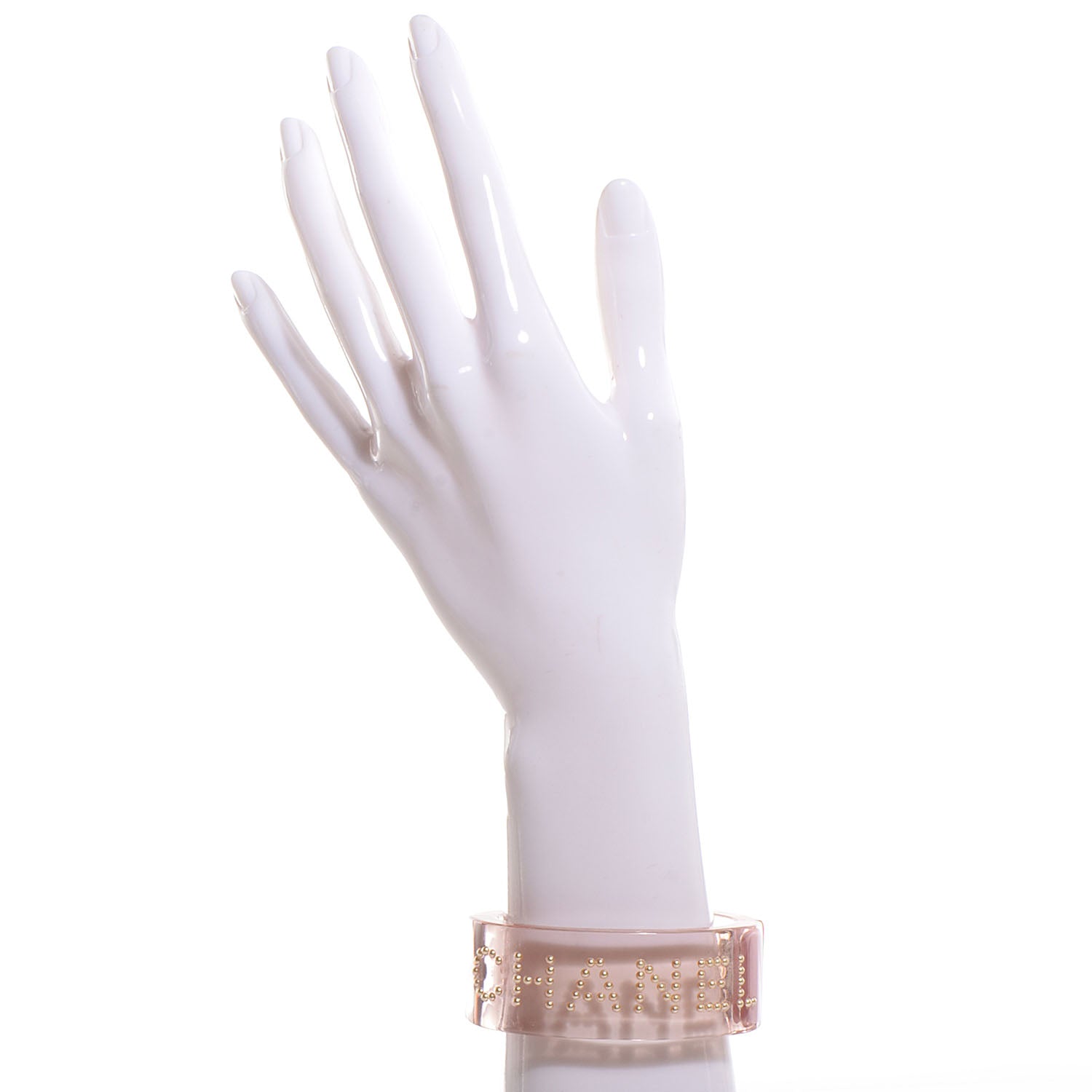 Chanel Resin Pearl Coco Cuff Pink 2 of 5