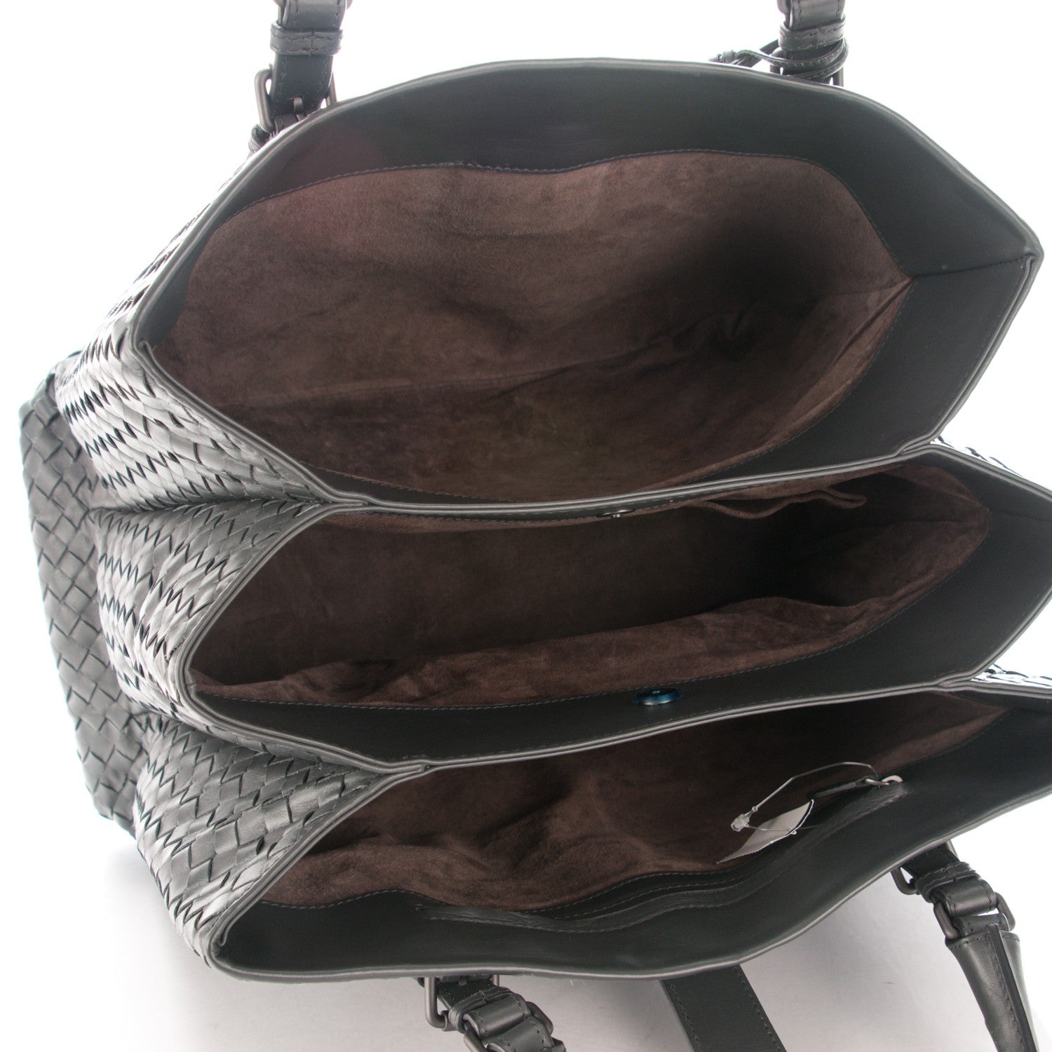 Bottega Veneta Nappa Intrecciato Medium Roma Tote Charcoal 5 of 8