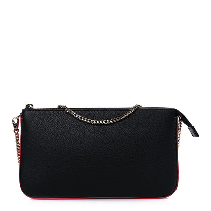 Christian Louboutin Calfskin Loubila Chain Clutch Black 1 of 9