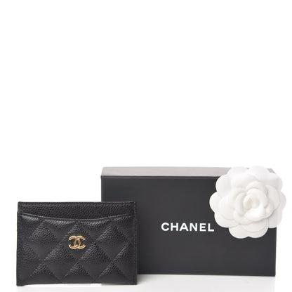 Chanel Caviar Quilted Card Holder Black 9 of 9