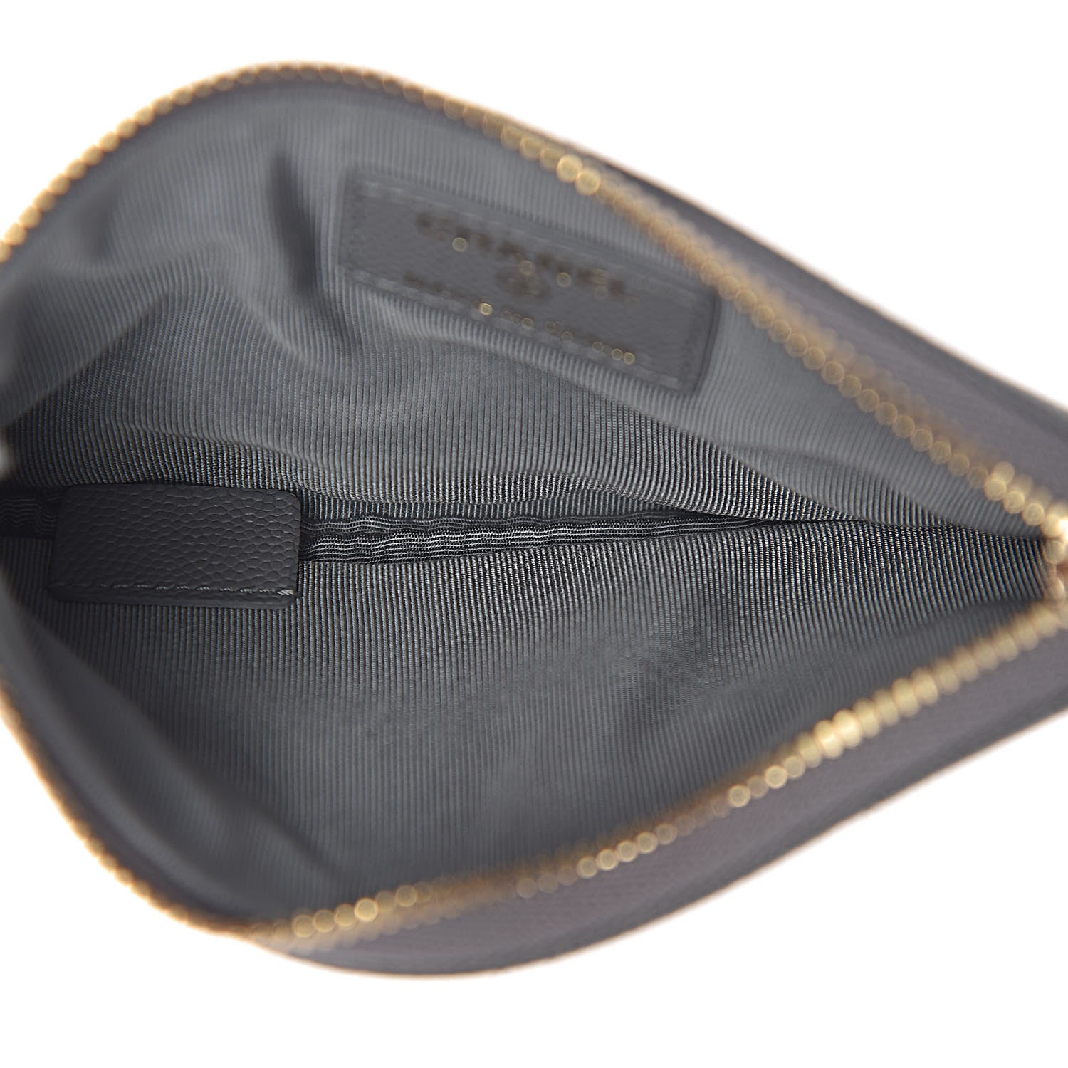 Chanel Caviar Quilted Small Cosmetic Case Grey 5 of 8