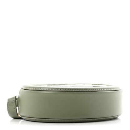 Celine Smooth Calfskin Cuir Small Triomphe Oval Crossbody Purse Sage 4 of 10