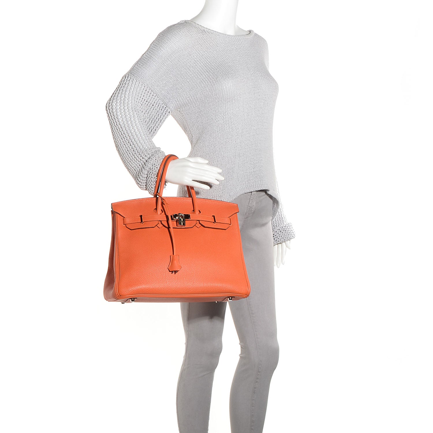 Hermes Togo Birkin 35 Orange 2 of 24