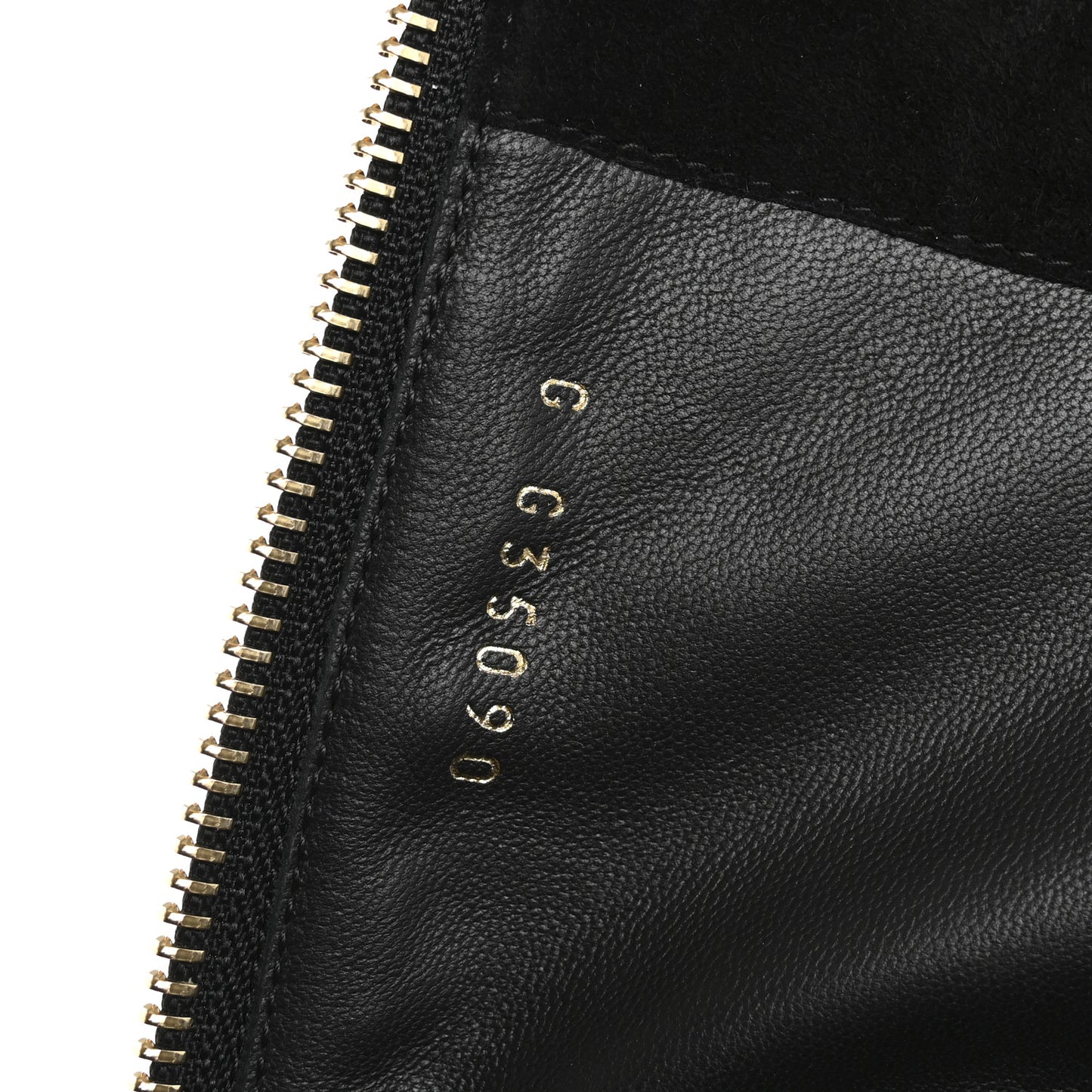 Suede Calfskin Quilted Chain Knee High Boots 39 Black