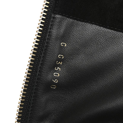 Chanel Suede Calfskin Quilted Chain Knee High Boots 39 Black 8 of 9