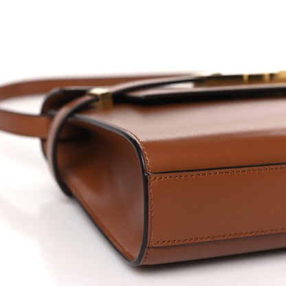 Saint Laurent Smooth Calfskin Small Manhattan Shoulder Bag Cognac 8 of 10